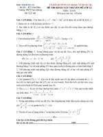 Tài liệu Thi thử ĐH môn Toán_THPT Tam Dương 2010 ppt