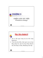 Tài liệu Chương 9: Chiến lược xúc tiến docx