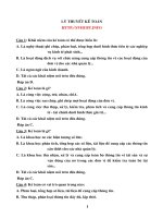 Tài liệu Lý thuyết kế toán docx