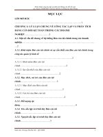 Hoàn thiện công tác lập và phân tích bảng cân đối kế toán tại công ty TNHH MTV chế tạo thiết bị và đóng tàu hải phòng 