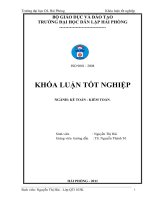 Hoàn thiện tổ chức kế toán doanh thu, chi phí và xác định kết quả kinh doanh tại công ty CP thương mại hóa chất minh khang 