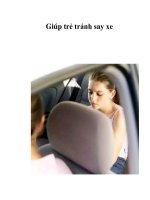 Tài liệu Giúp trẻ tránh say xe pdf
