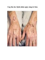 Tài liệu Ung thư da: bệnh nhân ngày càng trẻ hóa ppt