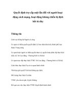 Tài liệu Quyết định trợ cấp một lần đối với người hoạt động cách mạng, hoạt động kháng chiến bị địch bắt tù đày ppt