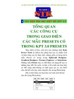 Tài liệu KPT 3.0 Presets doc