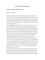 Tài liệu PR - Một nghề nhiều áp lực ppt