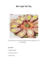 Tài liệu Bò Cuộn Tỏi Tây pptx