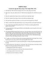 Tài liệu Câu hỏi ôn tập môn Đại cương về Kỹ thuật (MEC 201) ppt