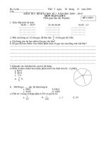 Bài giảng Kiểm tra đinh kì  giữa học kì 2 lớp 5 môn toán 2009– 2010