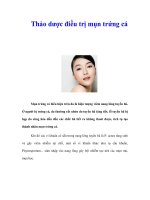 Tài liệu Thảo dược điều trị mụn trứng cá docx