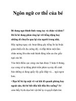 Tài liệu Ngôn ngữ cơ thể của bé docx