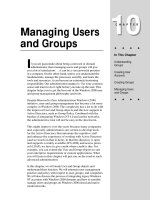Tài liệu Managing Users and Groups ppt