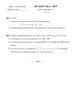 Bài soạn ĐỀ KTRA CHƯƠNG III - HH12