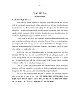 Đề tài một số GIẢI PHÁP NHẰM NÂNG CAO HIỆU QUẢ HOẠT ĐỘNG KINH DOANH XE ô tô THƯƠNG HIỆU MITSUBISHI tại CÔNG TY TNHH ô tô bắc QUANG 