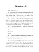 Tài liệu Bảo quản sữa dê pdf