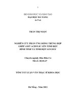 Nghiên cứu phản ứng đồng trùng hợp ghép axit acrylic lên tinh bột bình tinh và tinh bột sắn dây 