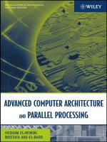 Tài liệu ADVANCED COMPUTER ARCHITECTURE AND PARALLEL PROCESSING doc
