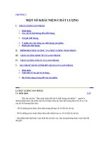 MỘT SỐ KHÁI NIỆM CHẤT LƯỢNG  