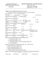 Gián án Toán 6-HKI-2010/2011