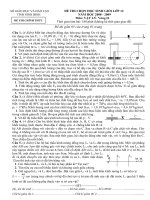 Tài liệu ĐỀ THI CHỌN HỌC SINH GIỎI LỚP 12 TỈNH NINH BÌNH NĂM HỌC 2008 - 2009 Môn: VẬT LÝ- Vòng II doc