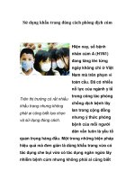 Tài liệu Sử dụng khẩu trang đúng cách phòng dịch cúm ppt