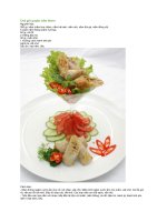 Chả giò quyện nấm thơm 