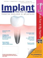 Tạp chí implant tháng 11-12/2013 Vol 6 No6