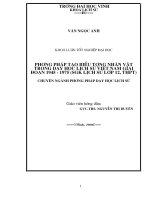Phương pháp tạo biểu tượng nhân vật trong dạy học lịch sử việt nam giai đoạn 1945   1975 SGK lịch sử lớp 12, THPT 