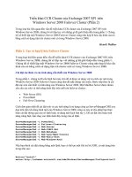 Tài liệu Triển khai CCR Cluster của Exchange 2007 P2 pptx