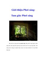 Tài liệu Giới thiệu Phơi sáng: Tam giác Phơi sáng docx