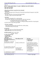 Tài liệu giao an sinh học 10 KII