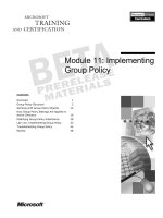 Tài liệu Module 11: Implementing Group Policy docx