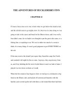 Tài liệu LUYỆN ĐỌC TIẾNG ANH QUA TÁC PHẨM VĂN HỌC-THE ADVENTURES OF HUCKLEBERRY FINN CHAPTER 12 pdf