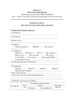 Tài liệu Mẫu tờ khai kỹ thuật phân bón ppt