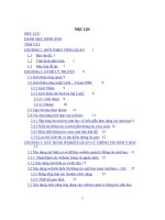 Đề tài lập chỉ mục theo nhóm để nâng cao hiệu quả khai thác cơ sở dữ liệu virus cúm 