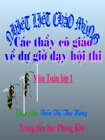Bài giảng Toán lớp 1: Giải toán có lời văn 80