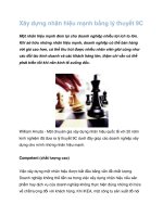 Tài liệu Xây dựng nhãn hiệu mạnh bằng lý thuyết 9C ppt