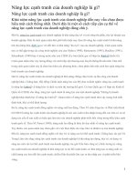 Năng lực cạnh tranh của doanh nghiệp là gì?