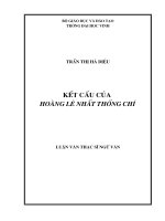 Kết cấu của hoàng lê nhất thống chí 