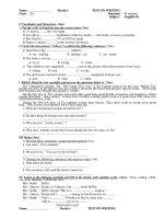 Bài soạn Đề kiểm tra HK I E 8