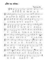 Tài liệu Bài hát lời ru đêm - Trịnh Công Sơn (lời bài hát có nốt) pptx