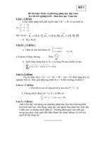 Tài liệu Đề thi môn Toán và phương pháp dạy học toán ppt