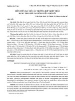 Tài liệu Diễn tiến sau mổ trường hợp ghép thận đang theo dõi tại bệnh viện chợ Rẫy pdf