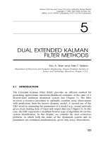 Tài liệu Kalman Filtering and Neural Networks - Chapter 5: DUAL EXTENDED KALMAN FILTER METHODS docx