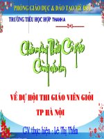 Bài giảng Giáo án dự thi GVDG huyện