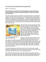 Tài liệu An ninh mạng: Càng nhiều password càng nguy hiểm pdf