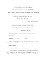 Tài liệu Mẫu Đơn đăng ký chỉ định tổ chức chứng nhận pdf