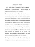 Tài liệu THE SNOW QUEEN - FIRST STORY. and SECOND STORY ppt