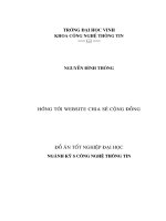 Hướng tới website chia sẻ cộng đồng luận văn tốt nghiệp đại học 