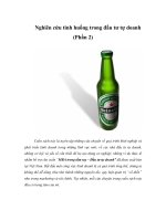 Tài liệu Nghiên cứu tình huống trong đầu tư tự doanh (Phần 2) doc